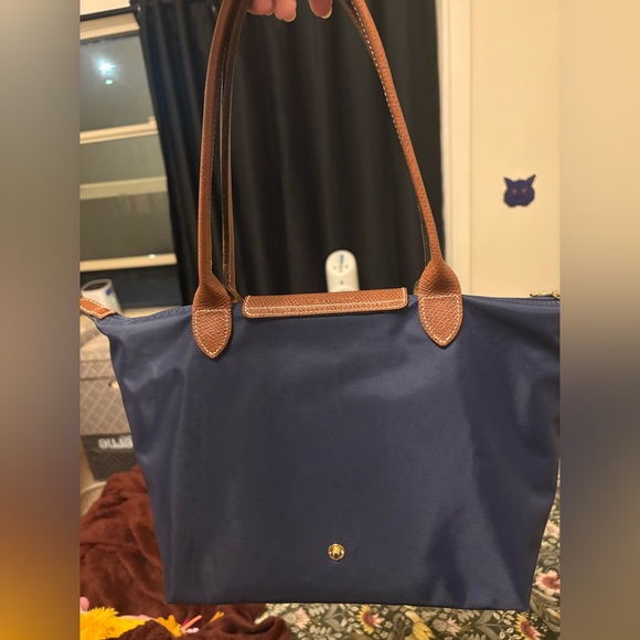 Longchamp Medium Navy Nylon Tote with Organizer - Picture 5 of 11
